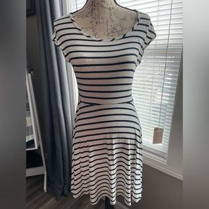 Charlotte Russe stripped black and white cocktail or summer dress